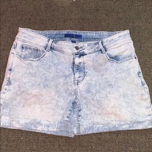 Marble color Jean shorts